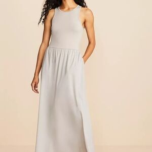Ann Taylor Lou & Grey Sleeveless Maxi Dress - Soft Cream XS